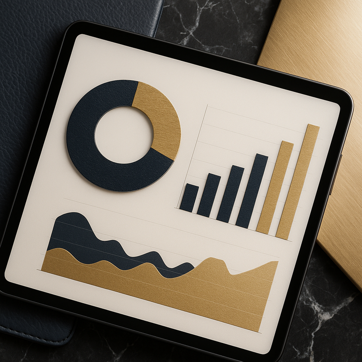 Diversified portfolio dashboard with fixed and variable income allocation.