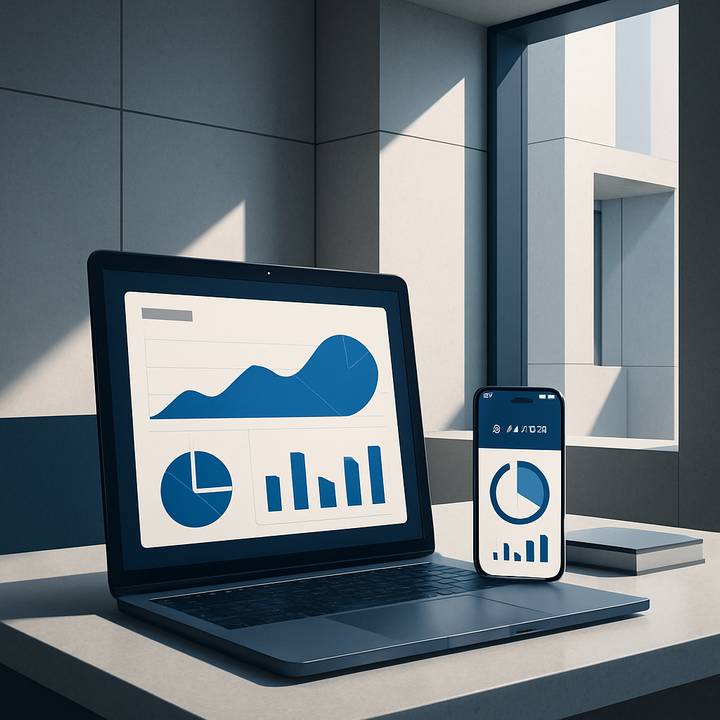 Recent college graduate reviewing financial data and planning budget in a modern workspace.