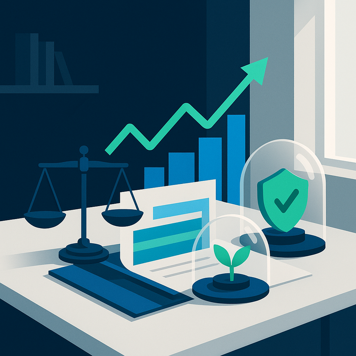 Person reviewing financial plans and retirement documents at a modern workspace